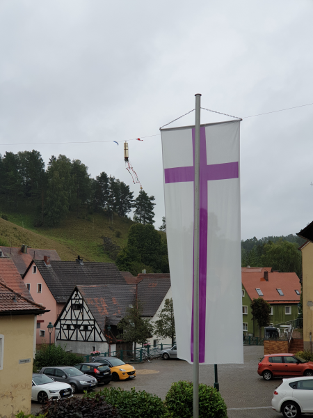 Buschn �ber dem Marktplatz