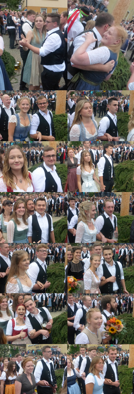 Austanzen des Kirchweihbaums